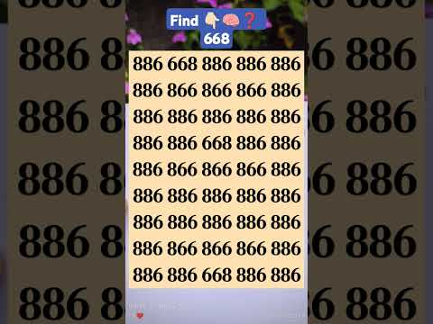 find different no.#focustest #puzzle #timepass #brainteaser #sudoku #fun #iqtest #fun #love #enjoy