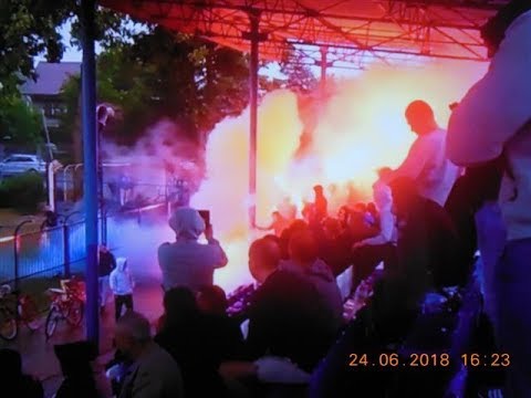 Feta piłkarzy i kibiców Stal Gorzyc po wywalczeniu awansu do IV Ligi Podkarpackiej