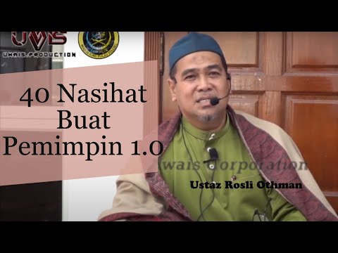 Bersedia Menjadi Pemimpin untuk Diktritik? Dengar Nasihat Ini | Ustaz Rosli Othman