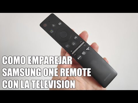 Como Emparejar el Mando Samsung One Remote con la TV