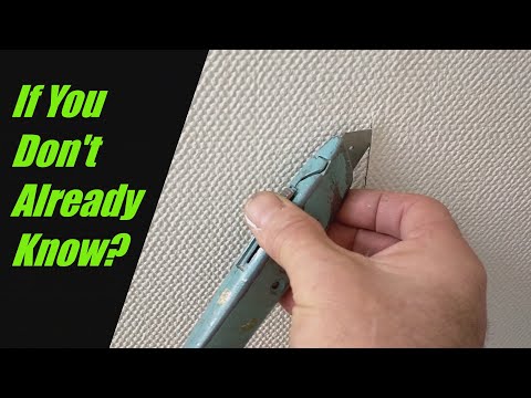 How To Stick Back Wallpaper Joints On Painted Or Finished Wallpaper.  Glue Joints