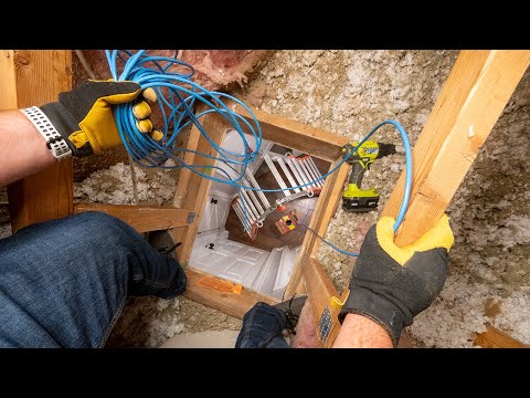 Wiring Cat 6 Ethernet Ports Through the Attic