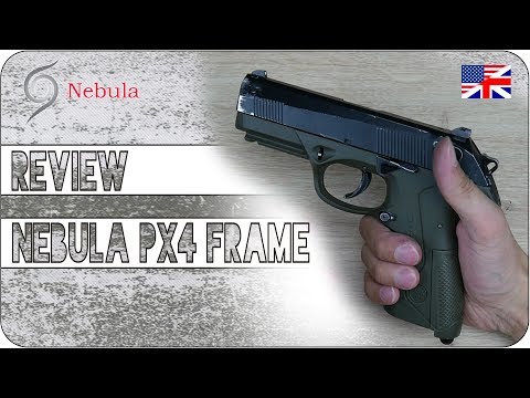 Airsoft Review ENG - WE PX4 Custom Nebula Frame and Nineball Lanyard Hook full disassembly