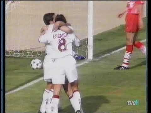 Albacete 2 - Compostela 1. Temp. 95/96. Jor. 36.