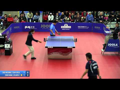 2012 JOOLA/NATT Teams Final Match 2 - Chen Weixing vs Eugene Wang