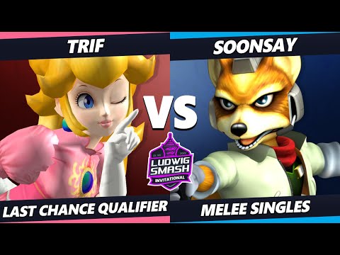 Ludwig Invitational - Soonsay (Fox) Vs. Trif (Peach) SSBM Melee Tournament