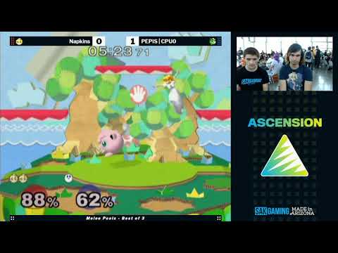 Ascension VII Melee Pools - Napkins (Peach) vs PEPIS|CPU0 (Jigglypuff)