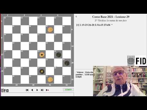 Dama Italiana - Lez. 29 - 5^ Verifica: La mossa da non fare