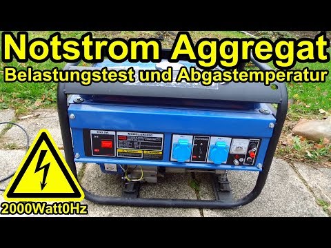 3kW emergency power generator tested