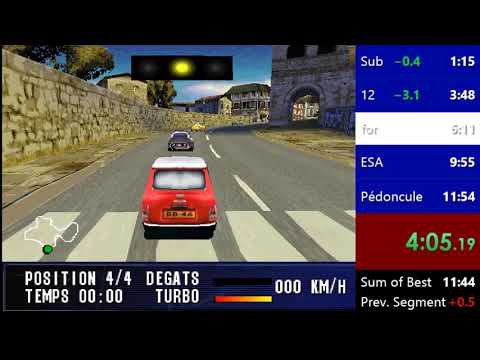 [no sound] Paris-Marseille Racing Any% 11m34s (Actual WR)