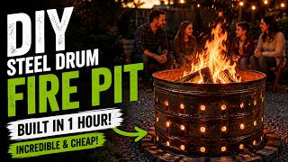DIY Garden Fire Pit from a Recycled Steel Drum — Full Content Package