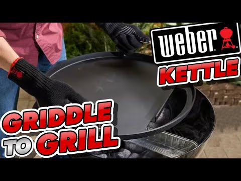 Weber Kettle Griddle Attachment!  Grill to Griddle!