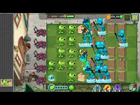 PvZ 2 - Pinata Party October 9, 2017 - Level 1 Plants