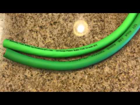 KnuKonceptz Vs. Sky High Car Audio 1/0 Gauge OFC Power Wire Comparison Test