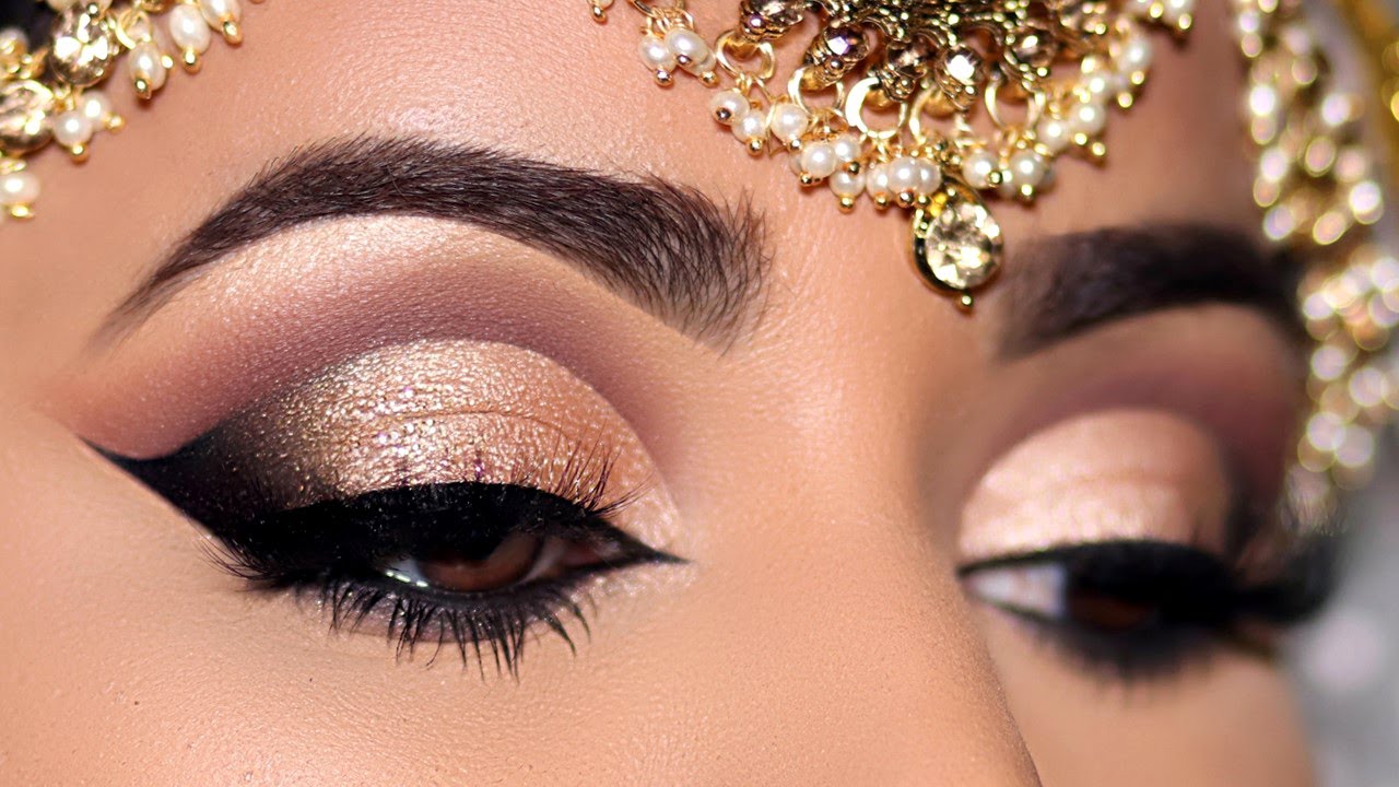 <p style="color: red">Video : </p>How To: STEP-BY-STEP INDIAN/ASIAN BRIDAL EYE MAKEUP| Universal Neutral Gold CutCreaseThis tutorial will guide you through a step-by-step Indian/Asian/Pakistani Bridal Eye Makeup Look featuring how to do a defined cut crease using neutrals and ... 2020-07-28