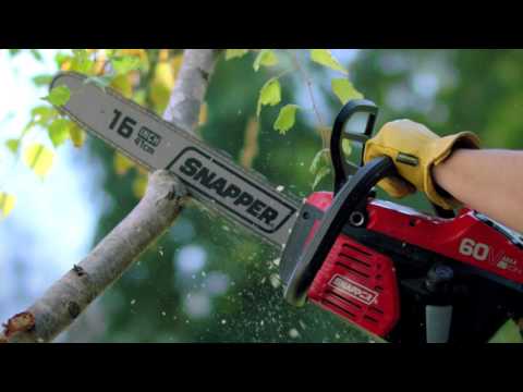 Snapper 60-Volt Max Lithium Ion Cordless Chainsaw (SC60V) in Norfolk, Virginia - Video 1