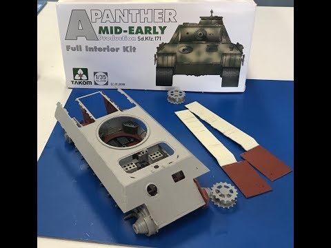 Building the Takom Panther A with full interior Part 1 step by step