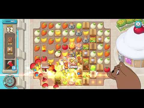 We Bare Bears Match3 Repairs Level 947 - No Boosters