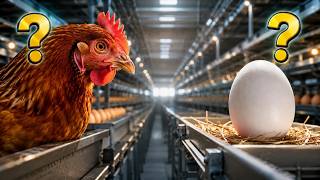 O OVO ou a GALINHA:QUEM VEIO PRIMEIRO? Veja como bilhões os ovos são produzidos na granja!