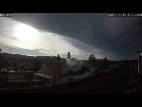 Föhnbewölkung im Zeitraffer bei Schaftlach