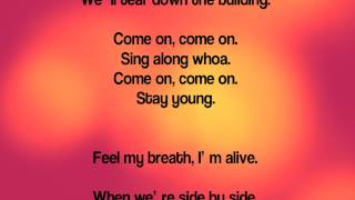 Stay Young: We The Kings (Lyrics Video)