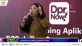 Kiki Juara 3 Grand Final Stand Up Comedy Kritik DPR 2018 Kiki Juara 3 Grand Final Stand Up Comedy Kritik DPR 2018