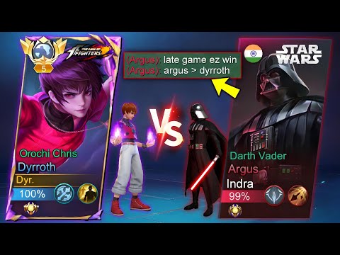 TOP 1 PHILIPPINES DYRROTH vs LATE GAME ARGUS!! BEST BUILD TO COUNTER ARGUS IN LATE GAME!! - MLBB