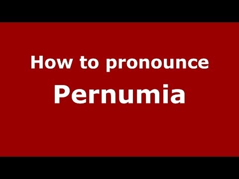 How to pronounce Pernumia (Italian/Italy) - PronounceNames.com