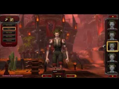 Warlords of Draenor Beta: Undead Female Character Creation Screen + Barbershop