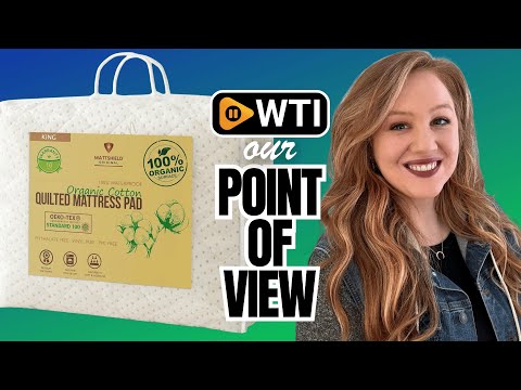 Luxury Quilted Organic Cotton Mattress Protector King - 380 GSM Waterproof & Breathable Pad - Deep Pocket Fitted Cover - Soft & Silent Protection Ivory King - WTI product video review