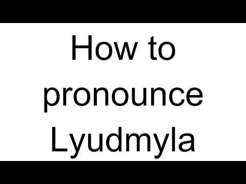 How to Pronounce Lyudmyla (Ukrainian)