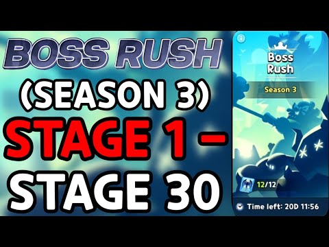 THE STRONGEST TEAMS for BOSS RUSH Season 3 - Stage 1-30 Guide [ Cookie Run Kingdom ]