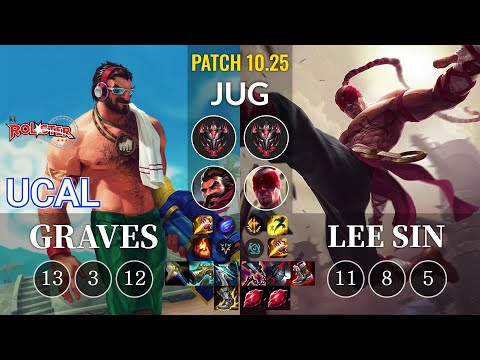 KT Ucal Graves vs Lee Sin Jungle - KR Patch 10.25