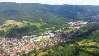 preview picture of video 'Hubschrauber Rundflug über Hasel - Wehr - Öflingen'