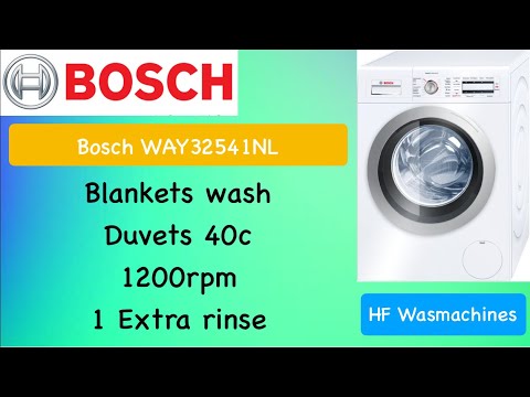 Bosch HomeProfessional WAY32541NL - Duvets 40 w/ 1 extra rinse - Blankets wash (Full cycle)