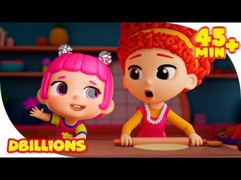 Lya-Lya & Mommy! Just Like You with Baby DB | Mega Compilation | D Billions Kids Songs