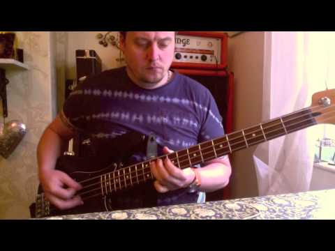 I Sat By The Ocean Bass Cover - Queens Of The Stone Age with link to tabs video thumbnail