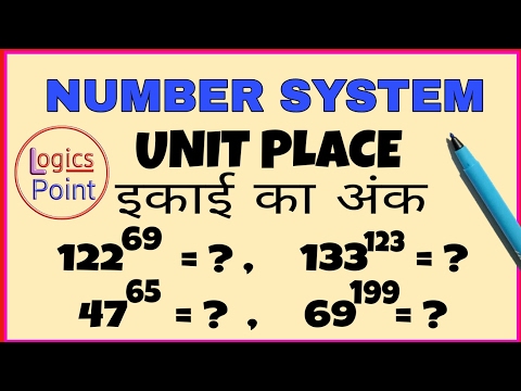Maths Short Tricks || Unit Place ( इकाई का अंक ) | Number System Video