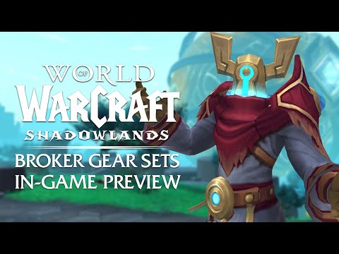 Broker Themed TRANSMOG SETS Coming in Patch 9.2 - In-Game Preview | Shadowlands