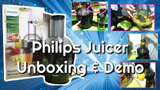 Philips HR 1856/70 Centrifugal Juicer Viva Collection UNBOXING & DEMO