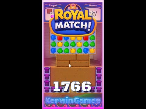 Royal Match Level 1766 - No Boosters Gameplay