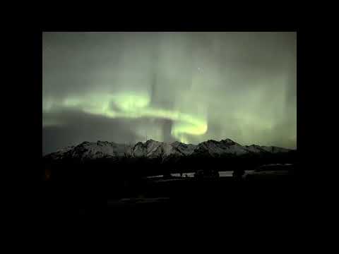 Aurora Boreal em Anchorage, Alasca