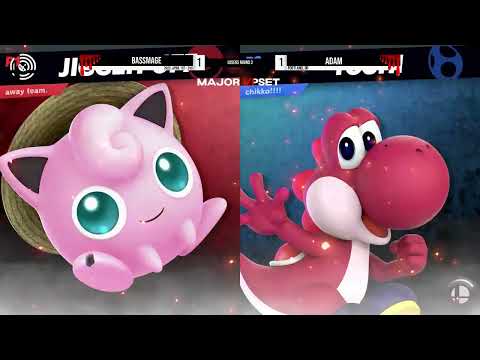 Bassmage (Jigglypuff) vs Adam (Yoshi) - Ultimate Top 64 - MAJOR UPSET