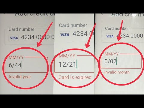 Fix Mm/YY Card Debit is expired, month & Year problem solve || Play Store & Other