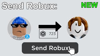 [NEW] How to Send ROBUX to Friends (ANYONE) Fastest Method - No Group Needed - 2023