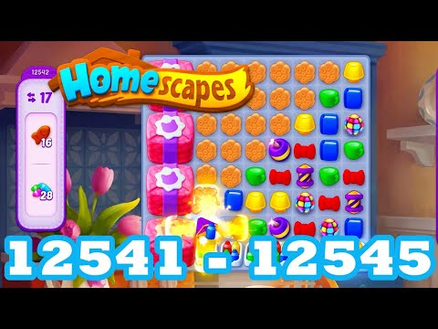 Homescapes Level 12541 - 12545 HD 3 - match puzzle Gameplay | android | IOS | 12542 | 12543 | 12544