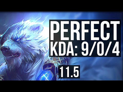 VOLIBEAR vs LUCIAN (TOP) | 9/0/4, Legendary, 600+ games, 1.0M mastery | KR Diamond | v11.5