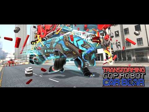 Transforming Cop Robot Car Bear Robot Animal Games