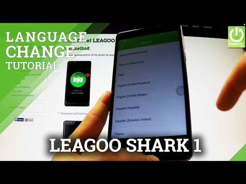 Languages Settings in LEAGOO Shark 1 - How to Change Language