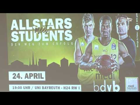Allstars meet Students - medi Bayreuth an der Uni